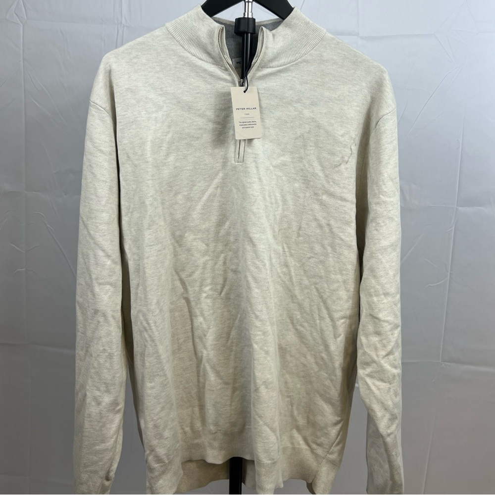 NWT Peter Millar Quarter Zip Sweater Mens Size XL